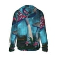 thumbnail image 2 of Goofa Fantasy Mushrooms Printed Women's UPF 50+ Sun Protection Hoodie Jacket Lightweight Long Sleeve Sun Shirt for Women with Pocket Hiking Outdoor-3X-Large, 2 of 9