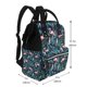thumbnail image 2 of Disketp Flamingos And Birds Mochila de Pañales de Gran Capacidad con Múltiples Bolsillos, Mochila de Viaje Multifuncional para Bebé, Unisex, Moderna y Resistente, 2 of 6