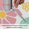 thumbnail image 6 of GZHJMY Colorful Flower Pattern 60 Inch Round Tablecloth with Zipper Umbrella Hole Washable Spillproof Table Cloth Decorative for Picnic,Camping,Indoor and Outdoor, 6 of 7