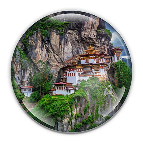 Bhutan Paperweight in Gift Box, 3 Inch Crystal Dome, Perfect for House Warming Gift