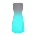 thumbnail image 7 of GXIPO Sun Dresses for Women 2025 Vacation Summer Casual Sleeveless Tank Dress Beach Cover Ups Trendy Midi Sundress Cyan L, 7 of 7