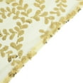 thumbnail image 4 of BalsaCircle 12x108" Gold Tulle Embroidered Leaves Vines Sequins Table Runner Party Events Decorations Supplies, 4 of 8