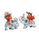 thumbnail image 5 of 2 estatuas de elefante de la suerte, adornos de resina, regalo de cumpleaños, coleccionables, Feng Shui Azul claro, 5 of 9