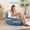 Multicolor + Foam + faux fur+Blue, variant on Oversized Bean Bag Chairs,Multicolor Faux Fur Couch Filled with Shredded Sponge,Large Lounger Sofa For Living Room,No Assembly Required , Pink+White+Purple