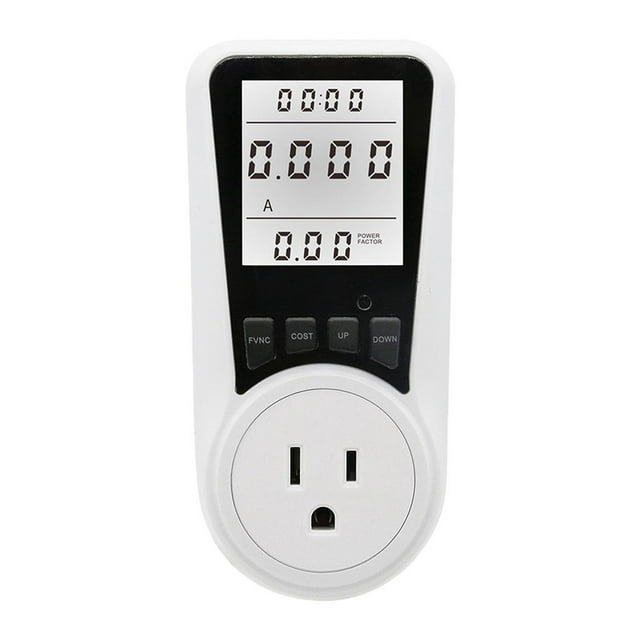 de potencia,Medidor de energía digital Medidor de energía eléctrica,Indicador de voltaje del enchufe del medidor de potencia digital,Wattímetro eléctrico Monitor de energía DYNWAVEMX Contador de potencia
