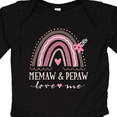 thumbnail image 4 of Inktastic Memaw and Pepaw Love Me Girls Long Sleeve Baby Bodysuit, 4 of 5