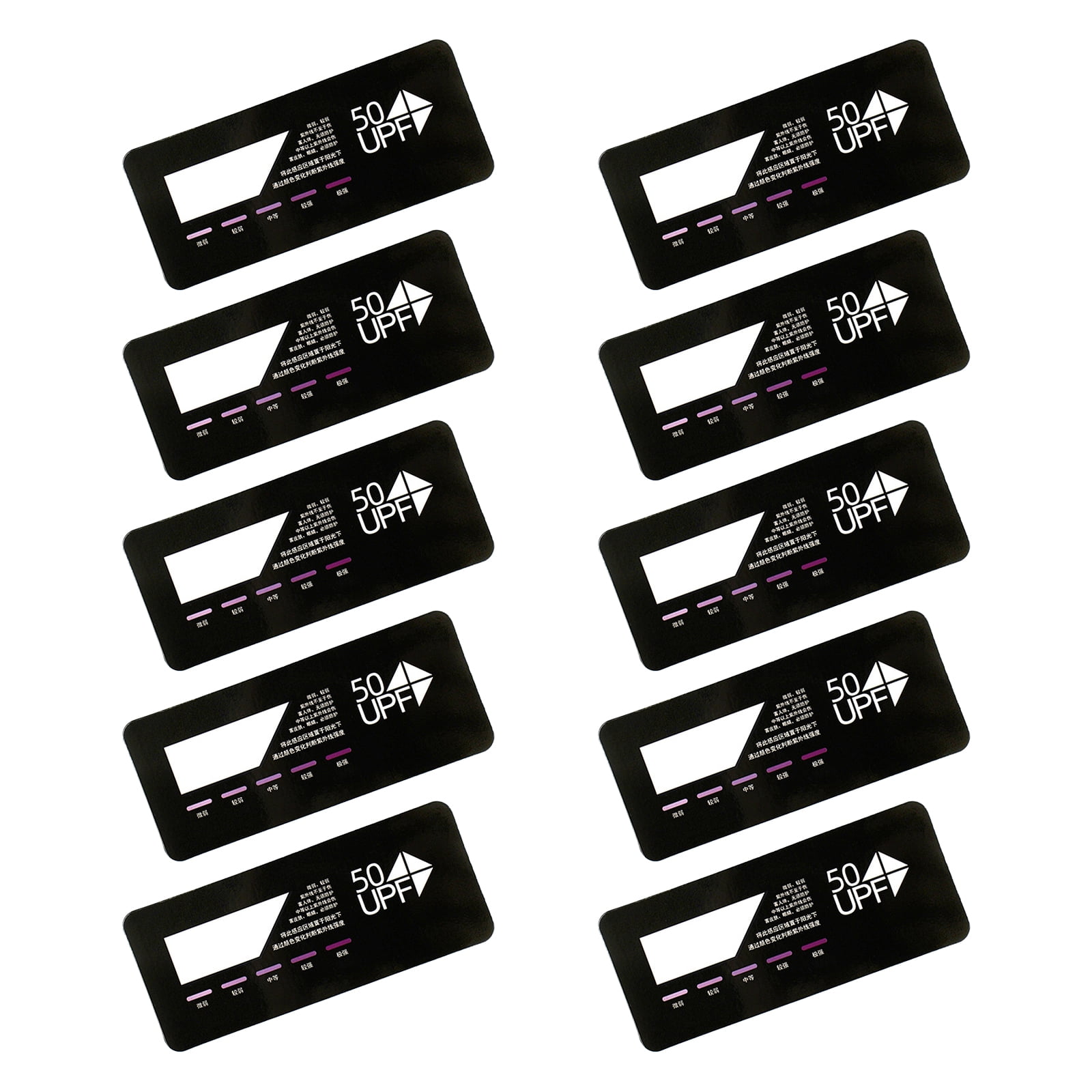 Quick Test UV Sensor UV Card Indicator UPF50+ Test Card Deep Color for