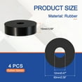 thumbnail image 2 of Uxcell Multi Purpose Rubber Spacer and Anti-vibration Pad for Various Applications 4 12mm ID x 60 OD x 15mm T, 2 of 7