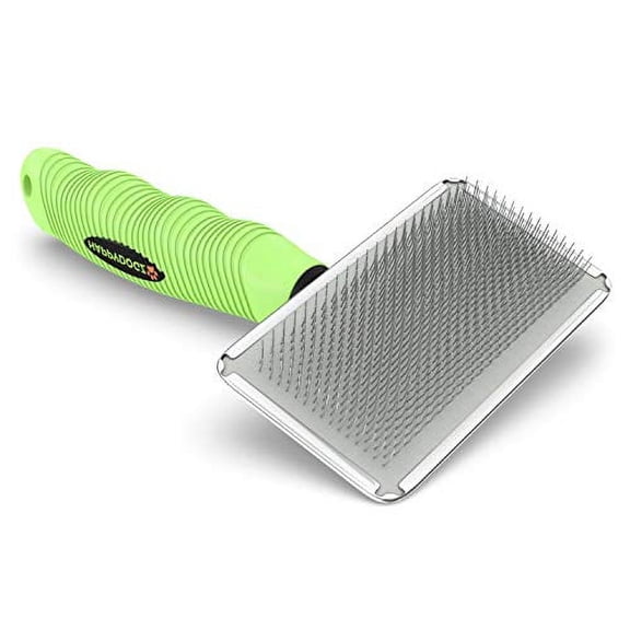 Slicker Dog Brush for Shedding Short Hair & Long Hair, Cat Brush & Dog Grooming Supplies, Deshedding for Single or Double Coated Dogs & Cats