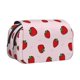 thumbnail image 1 of Disketp Strawberry Estuche de Lápices de Doble Capa con Tapa Abatible y Cremallera, Organizador Escolar para Adolescentes y Adultos, 1 of 7