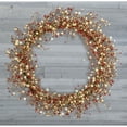 thumbnail image 2 of Red Co. 30” Light-Up Christmas Wreath with Red and Cream Pip Berries, Battery-Operated LED Lights with Timer, 2 of 6