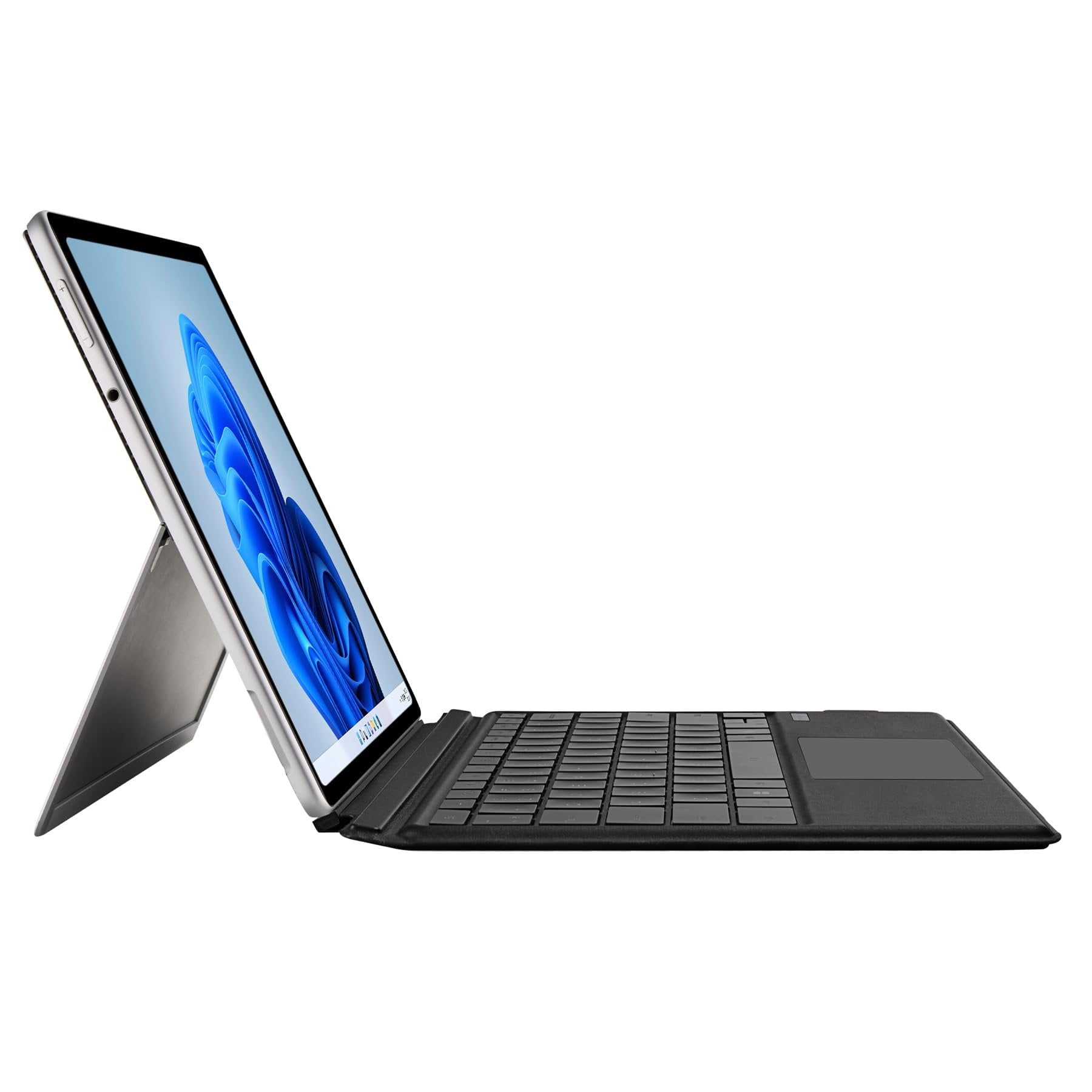 ADESSO Surface Pro Case with Bluetooth Keyboard and Touchpad Slim Quiet Fast Scissor Switch Keys Faux Suede and Leather Cover for Surface Pro 3 4 5 6 7 Ultra Slim Aluminum
