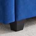 thumbnail image 6 of Lecut Reversible L Shaped 4 Seat Couch with Ottoman Sectional Sofa Couch Comfortable Velvet Large Modular Sectional Couch with Storage Navy, 6 of 8