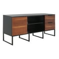 thumbnail image 5 of SAFAVIEH Vance 1 Door 2 Drawer 2 Shelf Media Stand, Brown/Black (54 in. W x 15.4 in. D x 24 in. H), 5 of 16