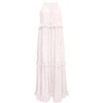 thumbnail image 2 of Lainuyoah Robes à Col Halter pour Femmes Printemps Volants Superposés Robe Plissée Sans Manches Plage Boho 2024 Robe Maxi, 2 of 6