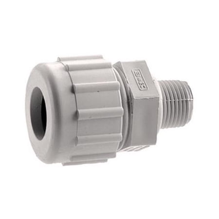 511-46-1-1B PVC Compression Adapter Schedule 80 1-In. MPT - Quantity 1