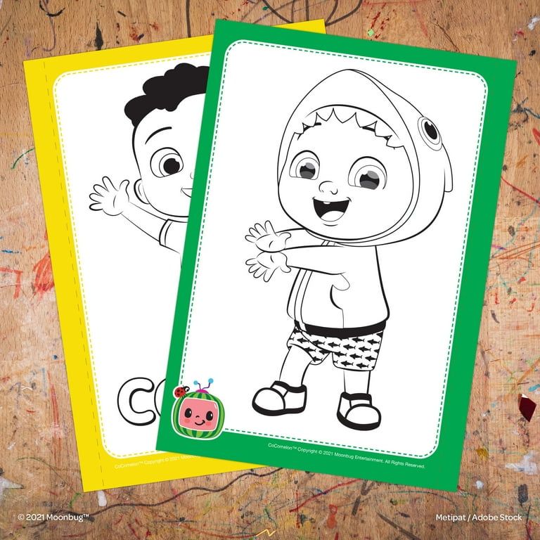 CoComelon Copy and Colour Book Childrens Colouring Pictures
