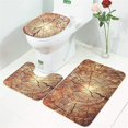 thumbnail image 1 of Juego de 3 piezas de alfombrillas de ducha para baño + alfombrillas para baño de pies + funda para asiento de inodoro, 1 of 4
