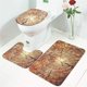 thumbnail image 1 of brillar Juego de 3 piezas de alfombrillas de ducha para baño + alfombrillas para baño de pies + funda para asiento de inodoro, 1 of 4
