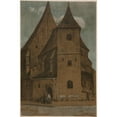 thumbnail image 3 of Włodzimierz Błocki 11x14 Black Modern Framed Museum Art Print Titled - St. Mark's Church (1911), 3 of 5