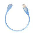 thumbnail image 1 of Cable de extensión USB 2.0 alto transparente 0.3 metros perfke Cable de extensión estándar, 1 of 8