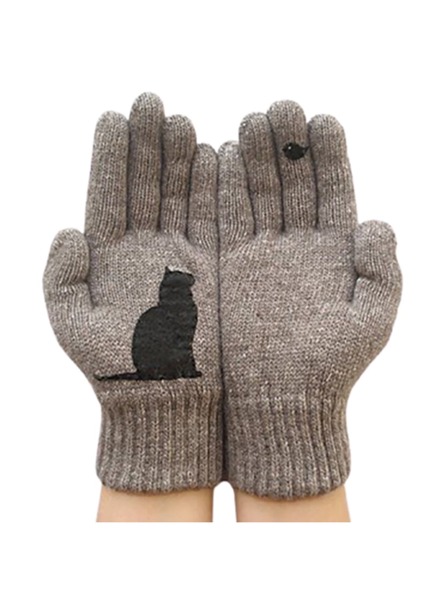 Women's NEW Fashion Touch Screen Warm Winter Thick Gloves Faux Fur Fleece Casual 