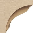 thumbnail image 3 of 7"W x 7"D x 7"H Wide Helena Rough Cedar Woodgrain TimberThane Corbel, Primed Tan, 3 of 6