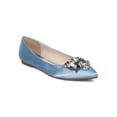 thumbnail image 1 of New Women MACKIN J 146-2 Satin Pointy Toe Sequin Flowers Ballet Flat, 1 of 6