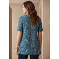 thumbnail image 2 of Jessica London Women's Plus Size Stretch Knit Cutout Swing Tunic, 2 of 5