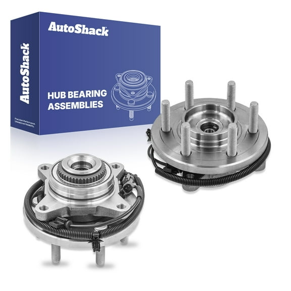 AutoShack Front Wheel Hub Bearing Assemblies with ABS| Replacement for 2015-2017 Ford F-150 | 2-PC