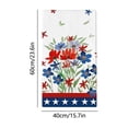 thumbnail image 3 of Kitchen Towel, Kitchen Dishes Towels Independence Day Themed 23.6x15.8in, Absorbent Tea Towels Cooking Baking, Washable Cloth For Home Restaurant Party July 4th Use 60x40cm, 3 of 6