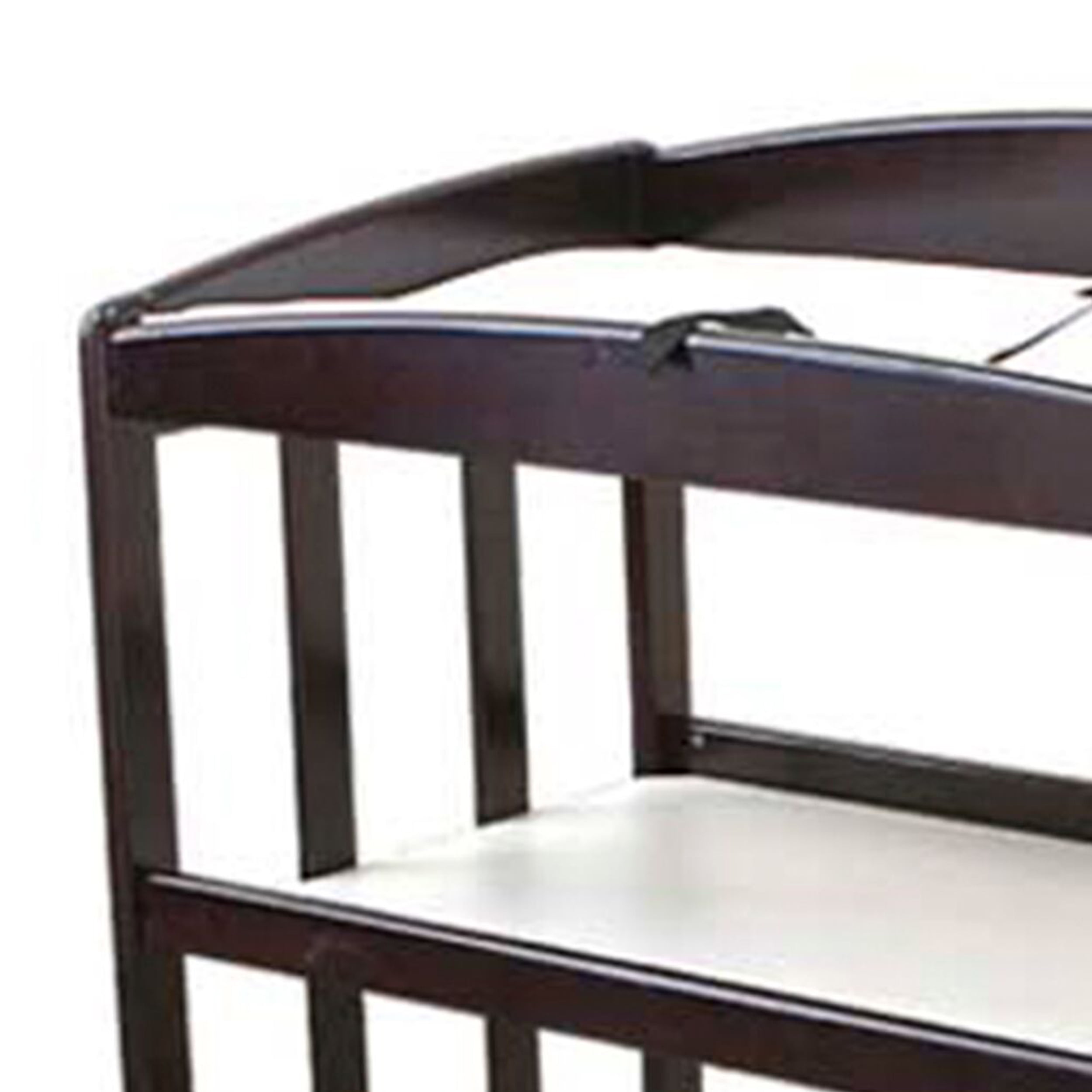 Wood Changing Table with Two Storage Shelves