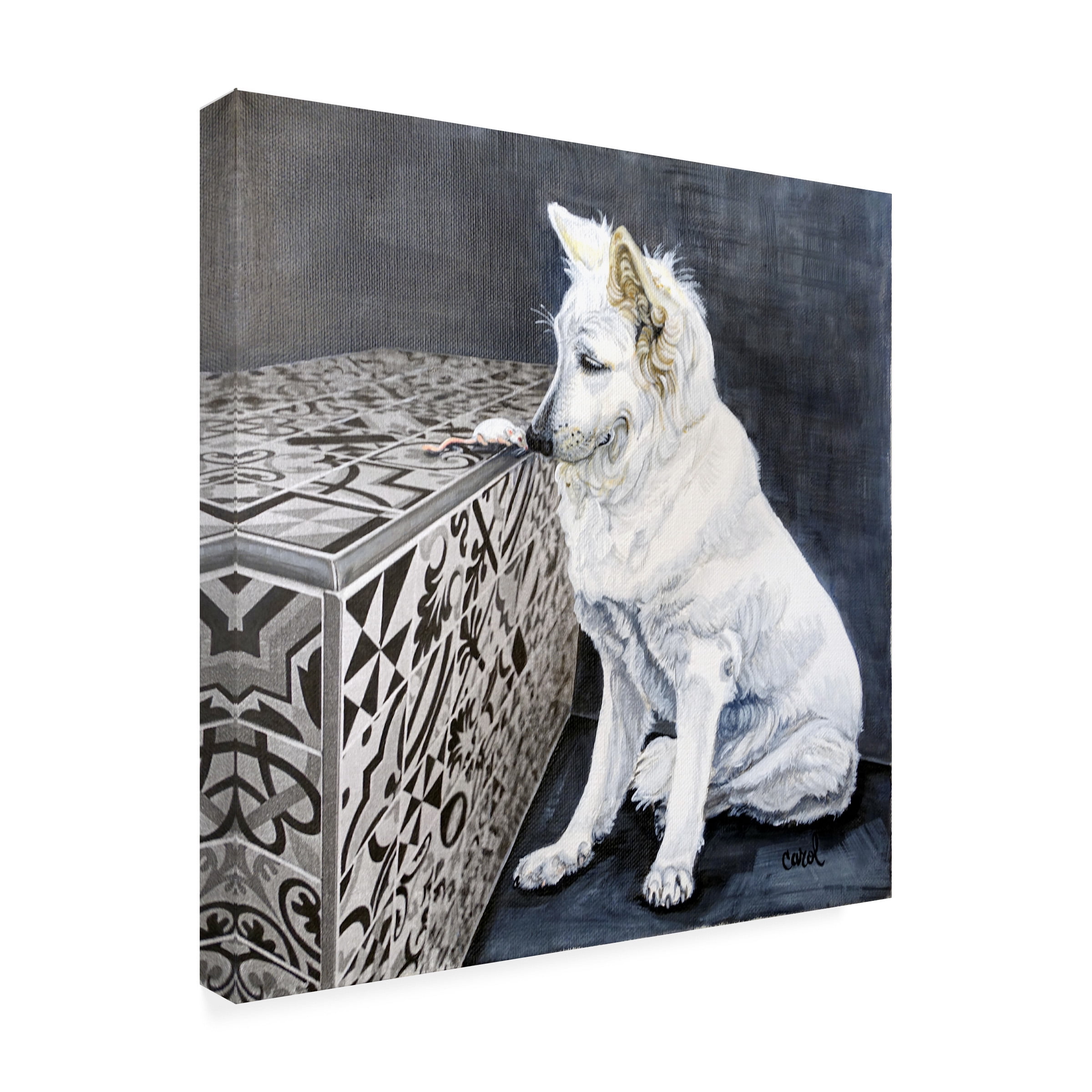 Carol Dillon 'Playful Pup I' Canvas Art