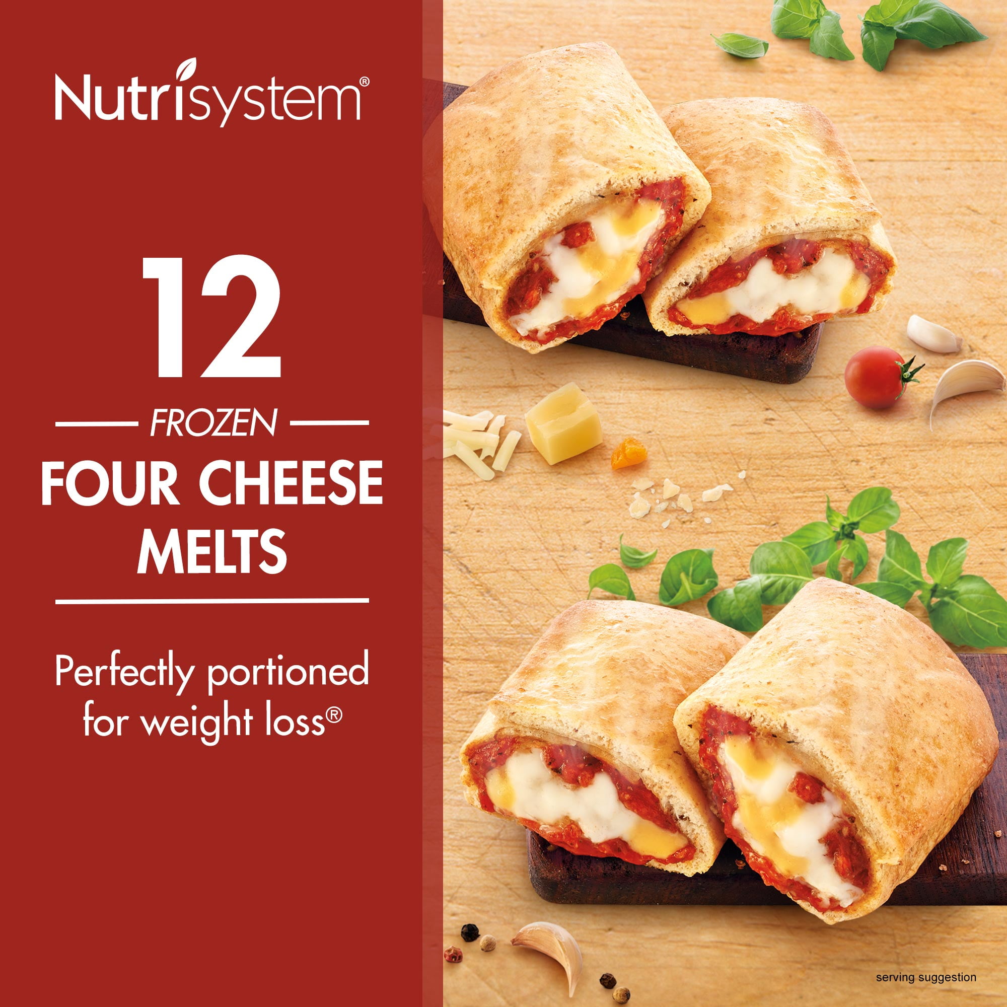 Nutrisystem Frozen Four Cheese Lunch Melt, 4.0 Oz, 12 Count - Walmart ...