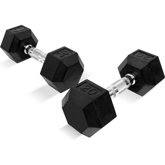Par de Mancuernas Hexagonales Centurfit 20lb Set Pesas Fitness Gym Pro 9kg