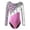 Silver&Pink, variant on YEAHDOR Kids Girls Metallic Printed Gymnastics Leotard Long Sleeve Dance Unitard Biketard
