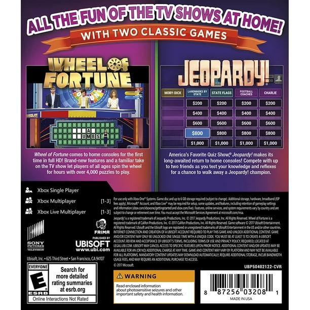 Wheel of fortune xbox one outlet