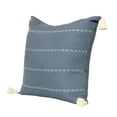thumbnail image 5 of Estonia Hand-Woven Striped Linen Throw Pillow, Navy, 20" x 20", Count per Pack 1, 5 of 7
