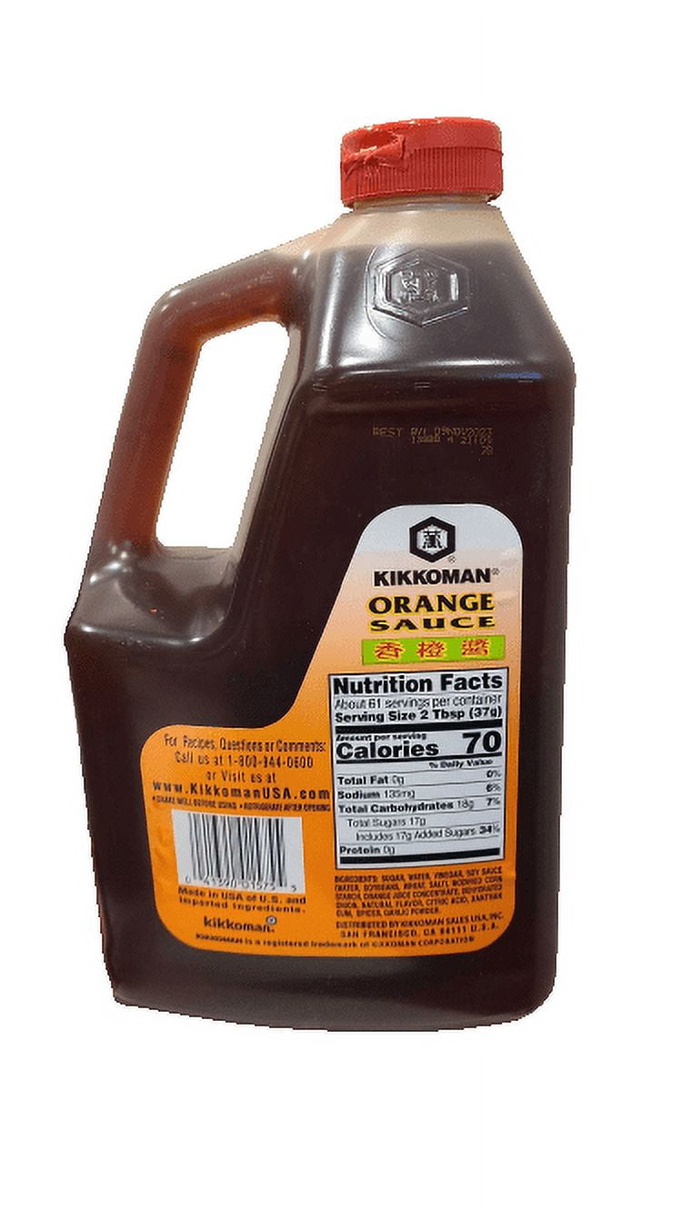 Journeys In Middle Earth Kikkoman Preservative-Free Orange Sauce 5.36lb ...