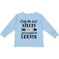 thumbnail image 3 of Inktastic Only the Best Nieces Get Promoted to Cousin Boys or Girls Long Sleeve Toddler T-Shirt, 3 of 5