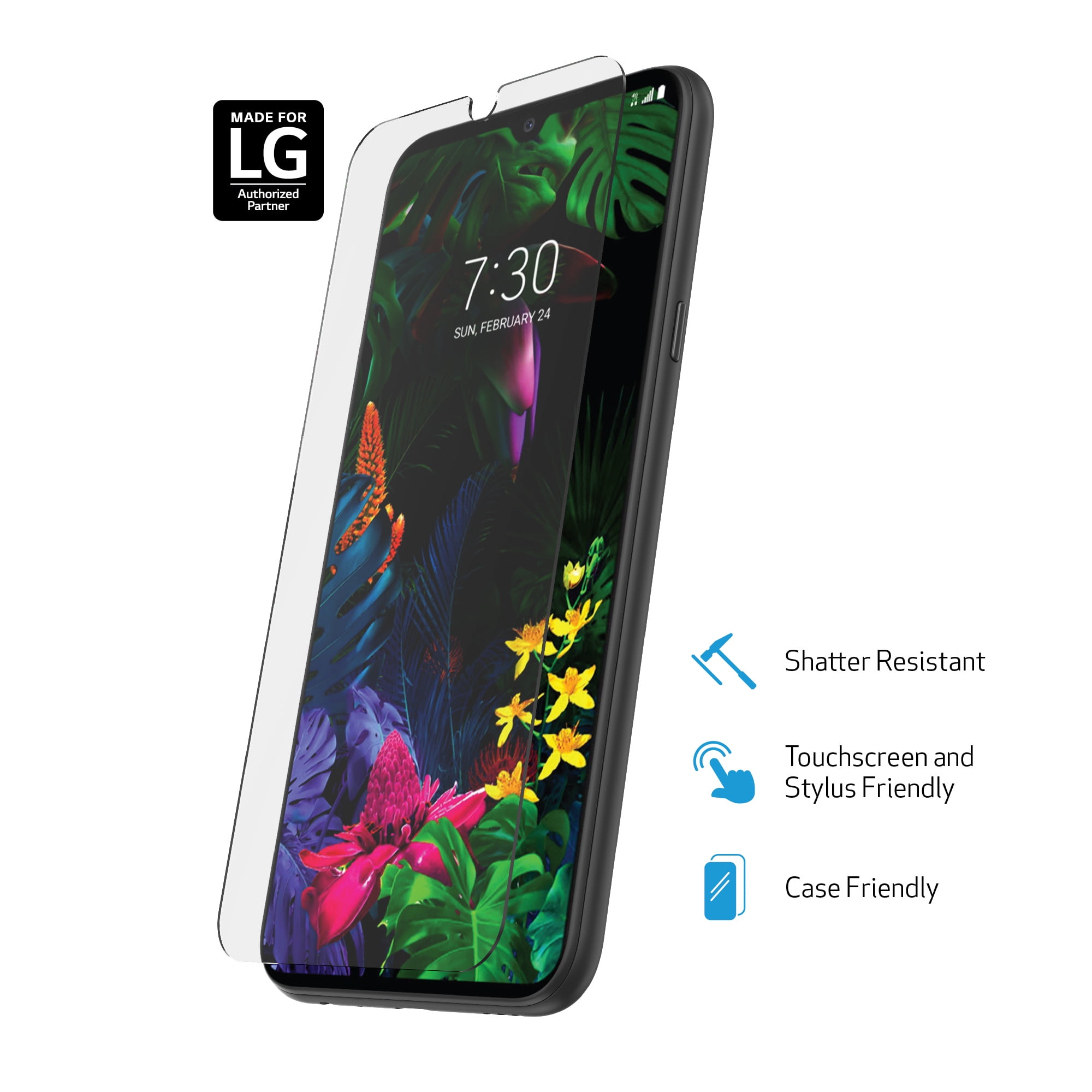 DuraGlass Glass Screen Protector for LG Premier Pro Plus