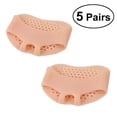 thumbnail image 1 of EeaseMX 5 pares de almohadillas de gel para metatarso, transpirables, para la planta del pie, con acolchado adicional, para un alivio rápido del dolor de pies (rosa), 1 of 7