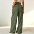 thumbnail image 6 of ClodeEU Women's Corduroy High Waist Wide Leg Pants,Casual Loose Trousers with Pockets ,Women's Plus M, 6 of 7