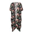 thumbnail image 4 of DISNIMO Mushroom Butterfly Print Women Swimsuit Cover Ups Casual Loose Cardigan Bikini Coverups Kimono Summer Bathing Suit Cover up Lightweight Comfort Resort Wear, 4 of 6