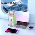 thumbnail image 2 of Ratón Inalámbrico Transparente de 2,4 G, Recargable por USB, con Bluetooth, Ergonómico, para Juegos, para PC, Portátil, Escritorio, Modo Dual, Silencioso, 2 of 5
