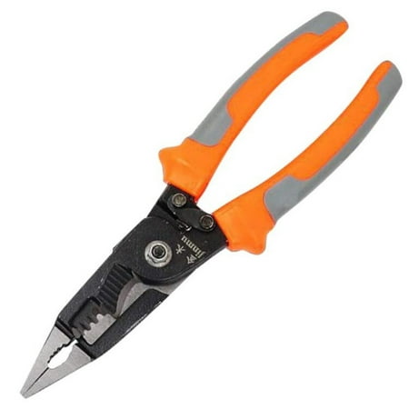 

6 in 1Multifunctional Electrician Pliers with 3 Sizes Peeling Holes Cable Cutter