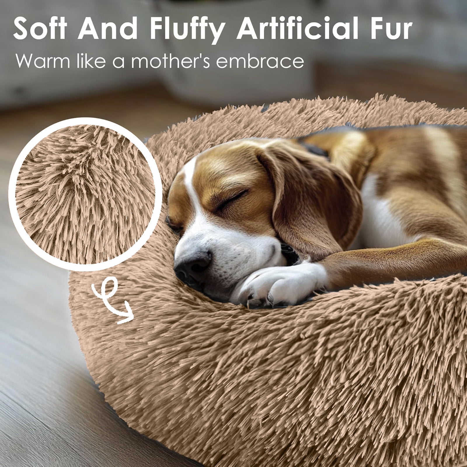 Large Orthopedic Pet Bed for Dogs and Cats with Removable Washable Cover