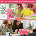 thumbnail image 5 of SaniMore Case for Lenovo Tab M10 Plus 3rd Gen 10.6 inch 2022 TB-125F/128F, Shockproof Silicone Backplane Rugged PCRotating Stand Pen Holder Anti-drop Heavy Duty Protective Cover, Colorful+Rose, 5 of 5