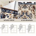 thumbnail image 5 of Swag Valance Curtains for Windows, Southwestern Boho Light Filtering Kitchen Curtains with Rod Pocket, Blue Brown Retro Geometric Ethnic Window Treatment Valances for Living Room, 36x63 - 2 PCS, 5 of 9
