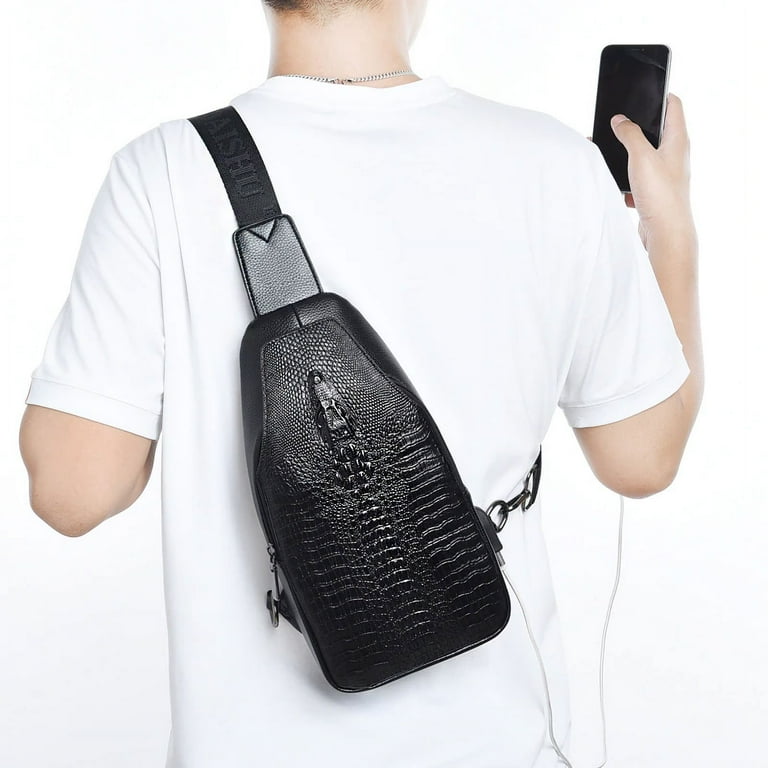 Crocodile store sling bag